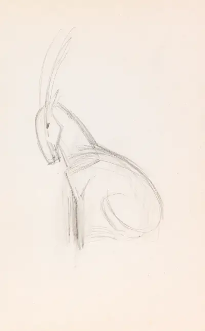 Kleiner Steinbock av Franz Marc