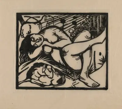 Spící pastýřka, 1912 – č. 2 – č. 2, Franz Marc