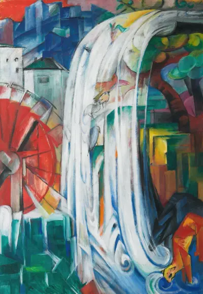 The Bewitched Mill av Franz Marc