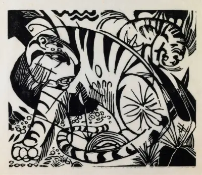Tiger, 1912 – nr 2 av Franz Marc