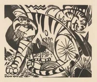 Tiger, 1912 – nr 1 av Franz Marc