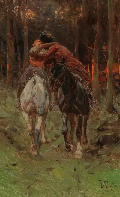 The Kiss av Franz Roubaud