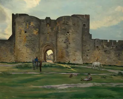 Porte de la Reine at Aigues-Mortes von Frédéric Bazille