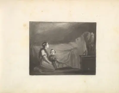 A Deathbed Scene av Frederic Leighton