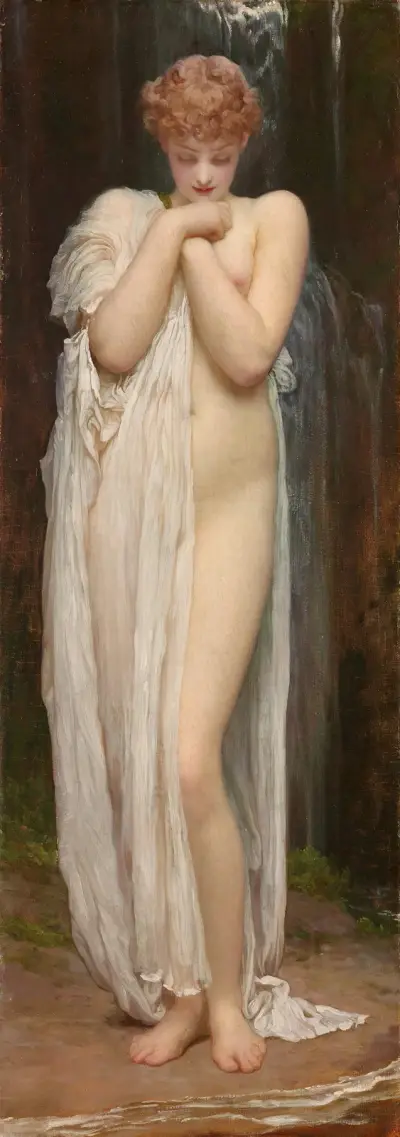Crenaia, The Nymph Of The Dargle av Frederic Leighton