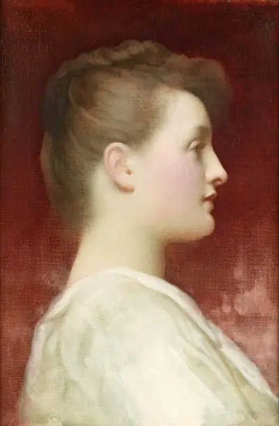 Girl in profile av Frederic Leighton