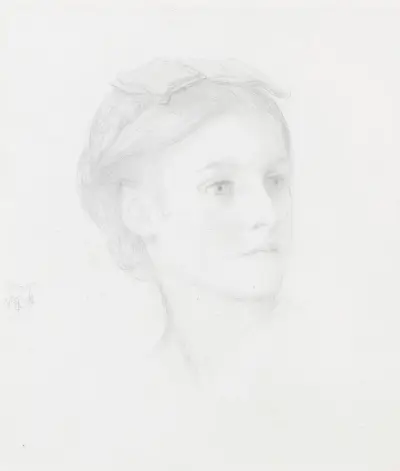 Portrait of May Sartoris – nr 1 av Frederic Leighton
