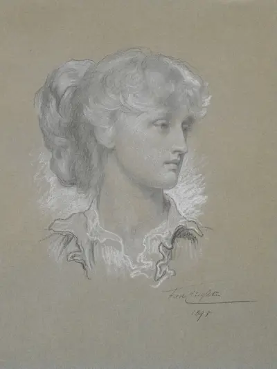 Portrait Of Miss Dorothy Dene av Frederic Leighton