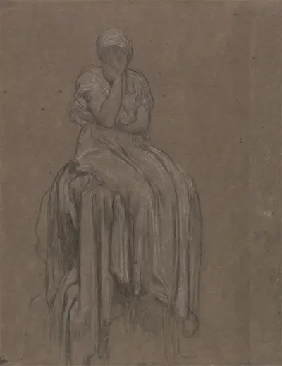 Study for Solitude av Frederic Leighton