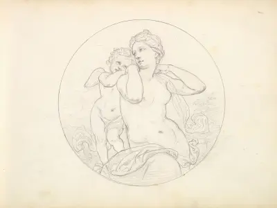 Venus and Cupid av Frederic Leighton