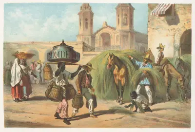 El pandero y el malojero av Pierre Toussaint Frédéric Mialhe
