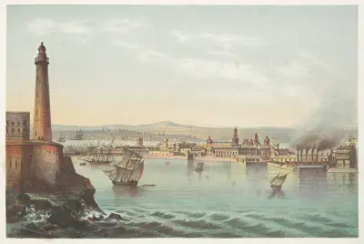 Vista de la Habana av Pierre Toussaint Frédéric Mialhe