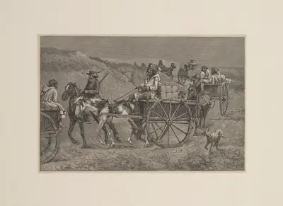 En pälsdjurstransport från långt norr av Frederic Remington