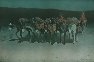 An early start for market av Frederic Remington
