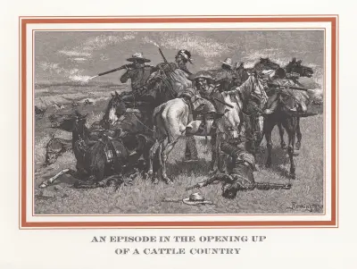 En episod i öppnandet av ett boskapsland av Frederic Remington