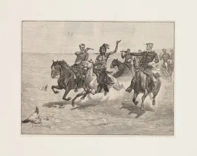 Verhaftung eines Mörders der Blackfeet von Frederic Remington