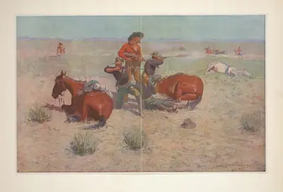 Fångad i cirkeln av Frederic Remington