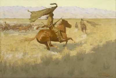 Change of Ownership (The Stampede; Horse Thieves) av Frederic Remington