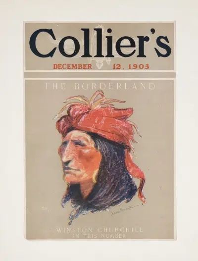 Omslag till Collier’s 12 december 1903 av Frederic Remington