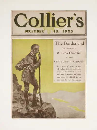 Cover of Collier’s December 19, 1903 av Frederic Remington