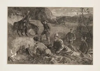 Cow-boys of Arizona–roused by a scout av Frederic Remington