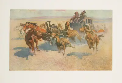 Downing the high header av Frederic Remington