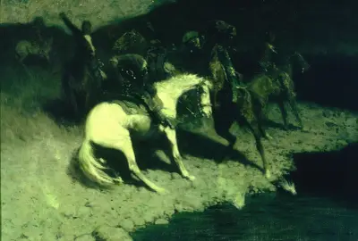Fired On av Frederic Remington