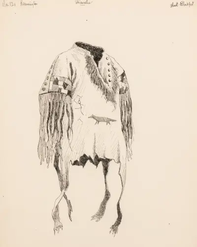Illustration till Hiawathas sång av Frederic Remington