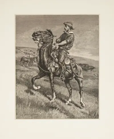 Powrót z nocnego stada, 1886, Frederic Remington