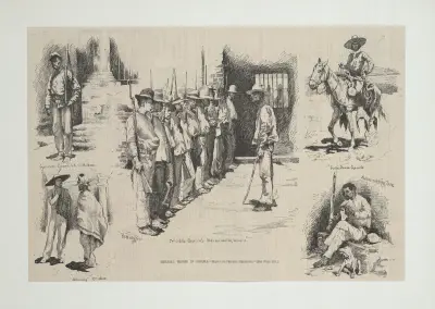 Mexican troops in Sonora av Frederic Remington