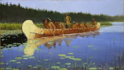 Radisson and Groseilliers av Frederic Remington