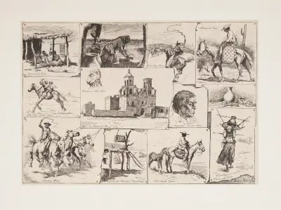 Skisser bland papagoindianerna vid San Xavier av Frederic Remington