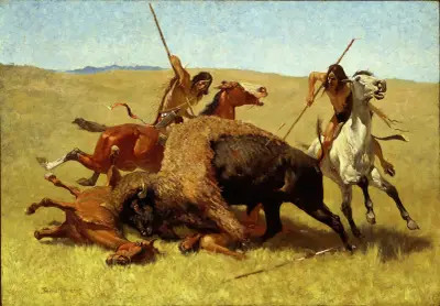 The Buffalo Hunt av Frederic Remington