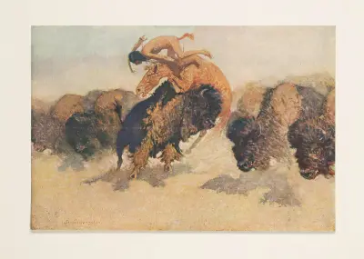 Buffeljägaren av Frederic Remington