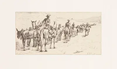 The fourth trooper av Frederic Remington