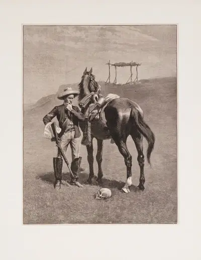 The frontier trooper’s thanatopsis av Frederic Remington