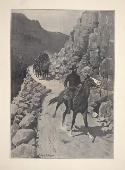 Vakten vid guldtrossen av Frederic Remington