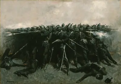 Infanteritorget av Frederic Remington