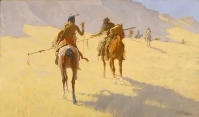The Parley av Frederic Remington