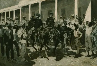 The Return of Gomez to Havana av Frederic Remington