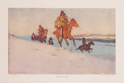 Snöspåret av Frederic Remington