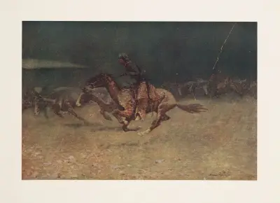 Skräcken genom blixten av Frederic Remington