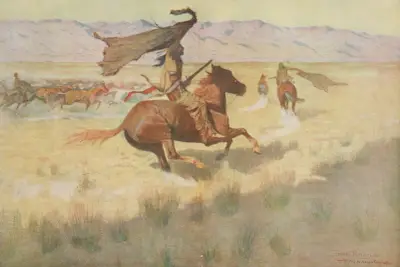 The stampede av Frederic Remington