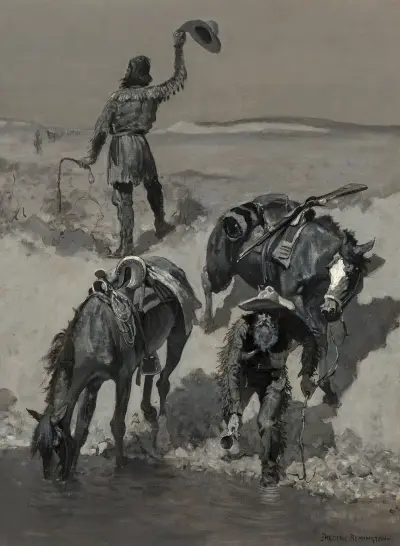 Water! av Frederic Remington