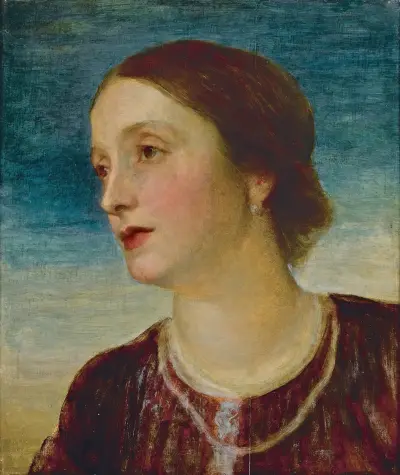 Portrait of The Countess Somers av George Frederic Watts