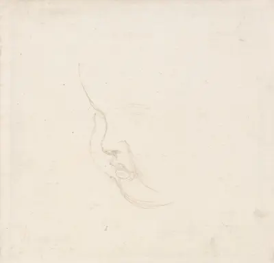 Studie av ett barnhuvud av George Frederic Watts