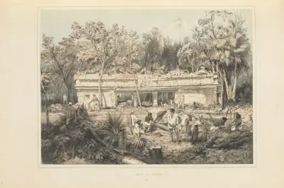 Temple at Tuloom av Frederick Catherwood