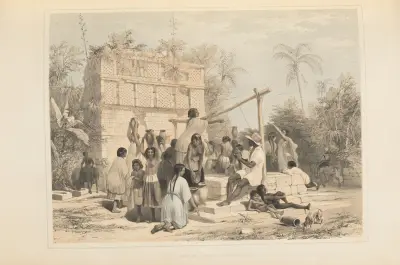 Well building at Sabachtsche av Frederick Catherwood