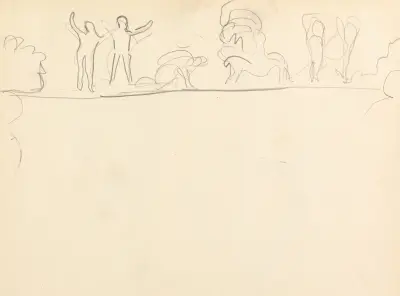 Cave of the Golden Calf; Figure Studies av Spencer Frederick Gore