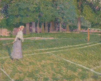 Tennis at Hertingfordbury av Spencer Frederick Gore